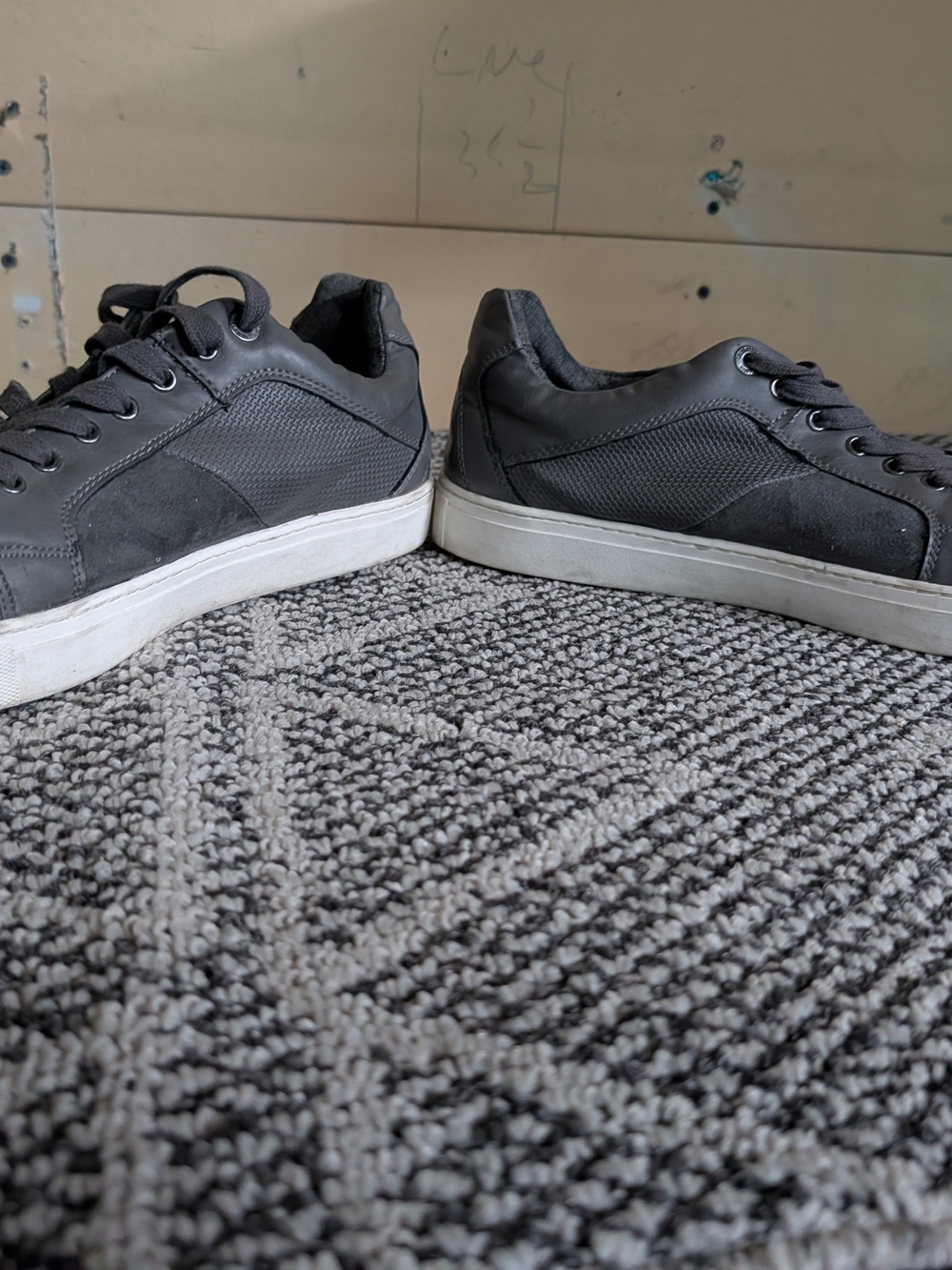 Steve Madden Black Low-Top Sneakers with White Sole